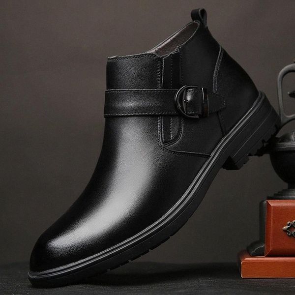 fashion men genuine leather boots cold winter plush warm men snow boots with fur shoes cotton boots footwear ankle a4 #oe42
fashion men genuine leather boots cold winter plush warm men snow boots with fur shoes cotton boots footwear ankle a4 #oe42