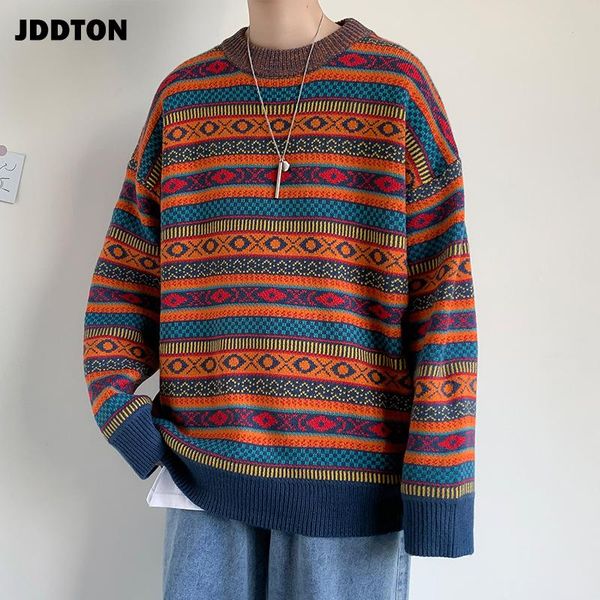 jddton winter men's casual striped knitted sweater harajuku knitwear round neck pullover male fashion patckwork streetwear je602, White;black
jddton winter men's casual striped knitted sweater harajuku knitwear round neck pullover male fashion patckwork streetwear je602, White;black