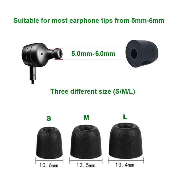anjirui t500 (l m s) 4.9mm caliber ear pads/cap memory ear foam eartips for in ear headphones tips sponge pads e sqcupq
anjirui t500 (l m s) 4.9mm caliber ear pads/cap memory ear foam eartips for in ear headphones tips sponge pads e sqcupq