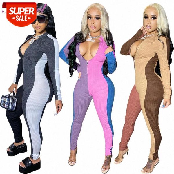 women fitness rompers casual patchwork long sleeve zipper up skinny jumpsuit bandage outfit street one piece playsuit overalls #ef59, Black;white
women fitness rompers casual patchwork long sleeve zipper up skinny jumpsuit bandage outfit street one piece playsuit overalls #ef59, Black;white
