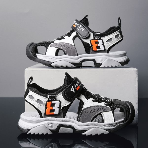 children's velcro sandals new classic casual antiskid men's and women's sports beach shoes in summer 2020 c1212, Black;white
children's velcro sandals new classic casual antiskid men's and women's sports beach shoes in summer 2020 c1212, Black;white