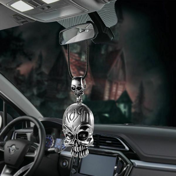 wholesale car pendant personal metal skull rear view mirror decoration hanging charts
wholesale car pendant personal metal skull rear view mirror decoration hanging charts