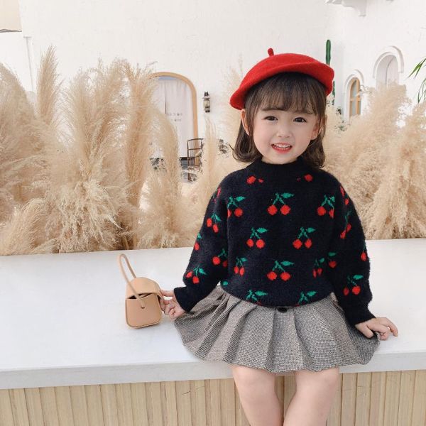 pullover autumn winter baby girls sweaters fashion cute cherry mink fleece child sweater for girl 2 3 4 5 6 y kids loose, Blue
pullover autumn winter baby girls sweaters fashion cute cherry mink fleece child sweater for girl 2 3 4 5 6 y kids loose, Blue