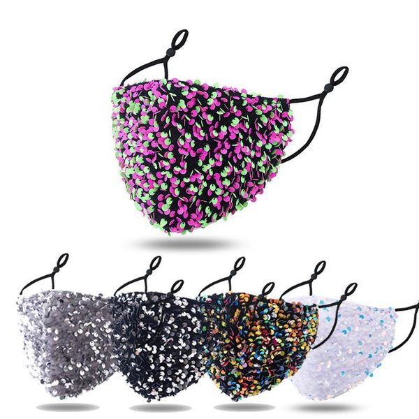 shiny face masks fashion blingbling sequin cover luxury mask washable reusable woman mascarillas protective adjustable outdoor party masks
shiny face masks fashion blingbling sequin cover luxury mask washable reusable woman mascarillas protective adjustable outdoor party masks
