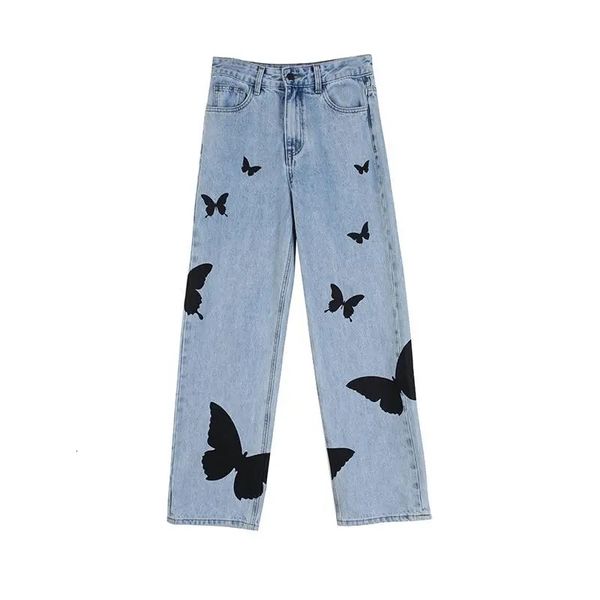 new women high-waisted 2021 brim fashion printed butterfly denies street wide legged women's loose pants ifr8, Black;white
new women high-waisted 2021 brim fashion printed butterfly denies street wide legged women's loose pants ifr8, Black;white