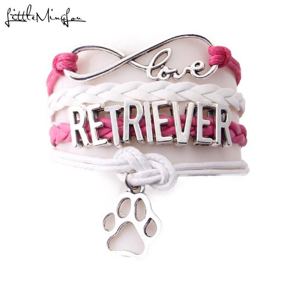 charm bracelets fashion infinity love retriever bracelet dog pet leather braid wrap handmade women & bangles for men jewelry, Golden;silver
charm bracelets fashion infinity love retriever bracelet dog pet leather braid wrap handmade women & bangles for men jewelry, Golden;silver
