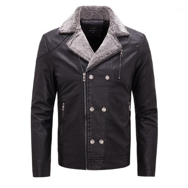 men's fur & faux men's fashion leather jacket men winter warm pu coat plus velvet thicken windproof motorcycle outerwear jackets m, Black
men's fur & faux men's fashion leather jacket men winter warm pu coat plus velvet thicken windproof motorcycle outerwear jackets m, Black