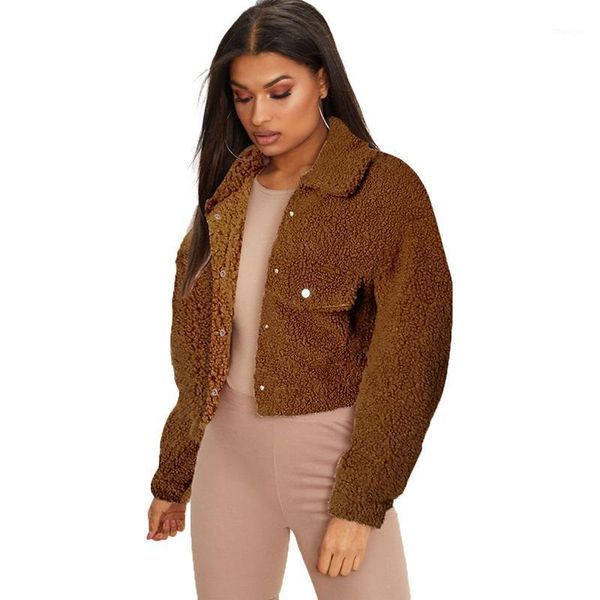 winter coat women warm faux fur teddy plush coats korea fahion female outerwear clothing ladies long sleeve short jacket 20211, Black
winter coat women warm faux fur teddy plush coats korea fahion female outerwear clothing ladies long sleeve short jacket 20211, Black
