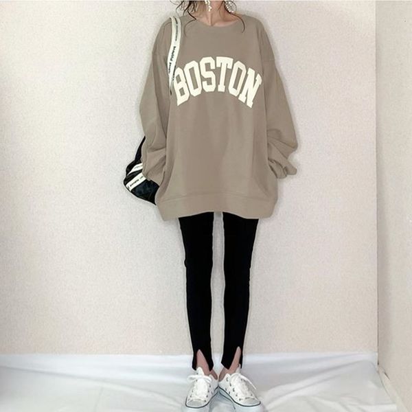 2021 new autumn women korean letter printed oversize sweatershirts long sleeve hoodies pullover okbi, Black
2021 new autumn women korean letter printed oversize sweatershirts long sleeve hoodies pullover okbi, Black