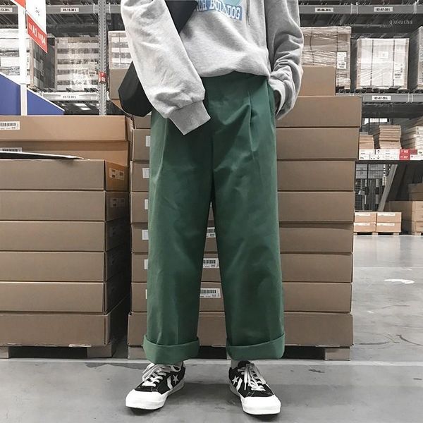 2018 korean style men's high street fashion restore brand wide leg casual pants loose green/khaki/black trousers size m-2xl1
2018 korean style men's high street fashion restore brand wide leg casual pants loose green/khaki/black trousers size m-2xl1