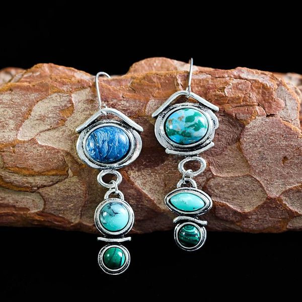 dangle & chandelier trendy oval multicolor stone crochet earrings for women 2021 gift vintage tribal hook earring long jewelry wholesale d31, Silver
dangle & chandelier trendy oval multicolor stone crochet earrings for women 2021 gift vintage tribal hook earring long jewelry wholesale d31, Silver
