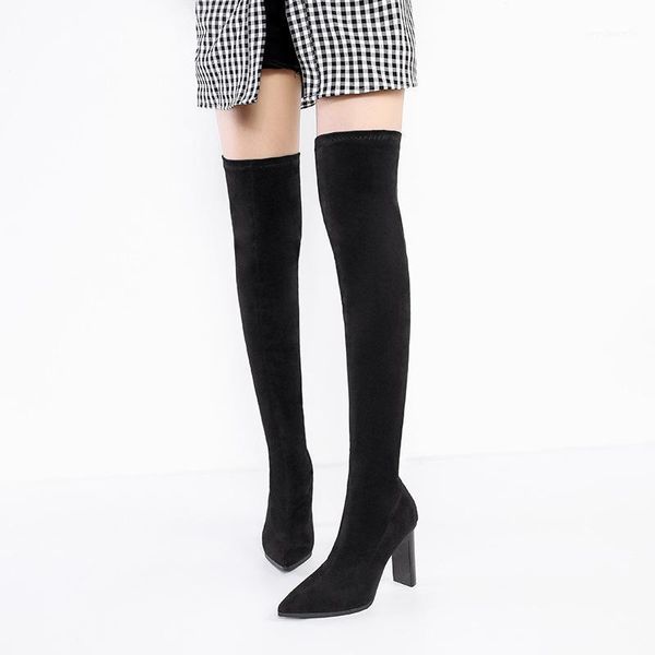 boots thick heel high elastic thin model is sold out pointed nightclub knee boots1, Black
boots thick heel high elastic thin model is sold out pointed nightclub knee boots1, Black