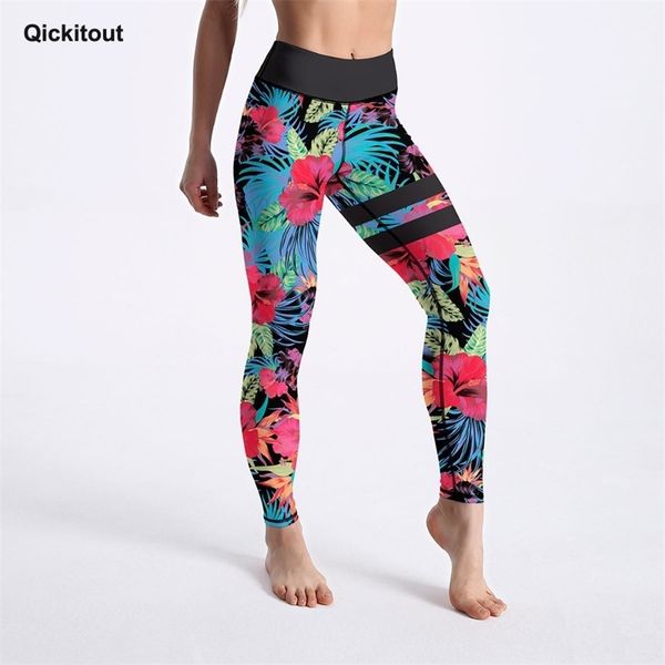 qickitout energetic women's leggings jungle flowers with stripe pattern printed legging high waist ankle length bottom drop ship 201203, Black
qickitout energetic women's leggings jungle flowers with stripe pattern printed legging high waist ankle length bottom drop ship 201203, Black
