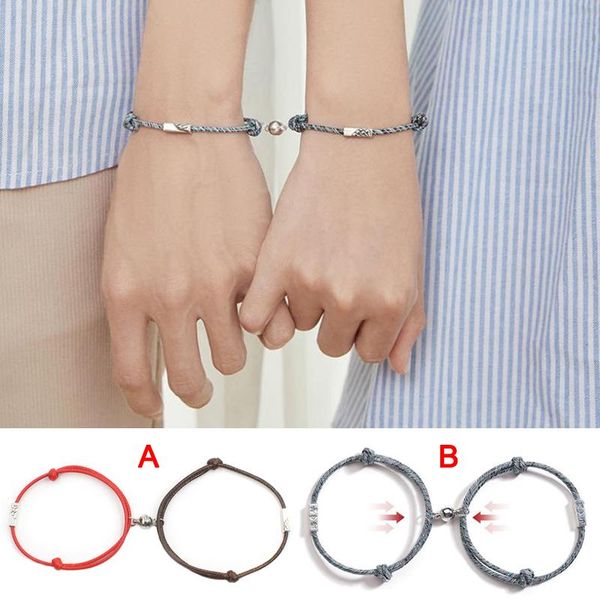 2pcs/set couple bracelet oath pendant magnetic gift bangle chain magnetic couple rope braided bracelet -mx8, Golden;silver
2pcs/set couple bracelet oath pendant magnetic gift bangle chain magnetic couple rope braided bracelet -mx8, Golden;silver
