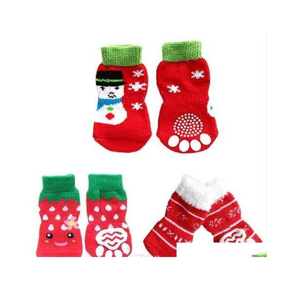 4pcs christmas red snowflake pet dog puppy cat shoes slippers with paw prints indoor pet dog soft anti-slip knit warm socks shoes jwfwb
4pcs christmas red snowflake pet dog puppy cat shoes slippers with paw prints indoor pet dog soft anti-slip knit warm socks shoes jwfwb