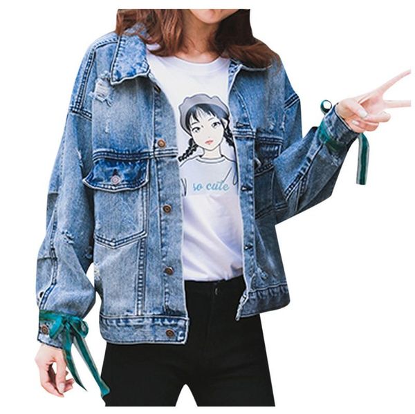 solid colour denim jacket vintage short jeans coat casual embroidery pockets women's jacket spring autumn women fashion, Black;brown 
solid colour denim jacket vintage short jeans coat casual embroidery pockets women's jacket spring autumn women fashion, Black;brown