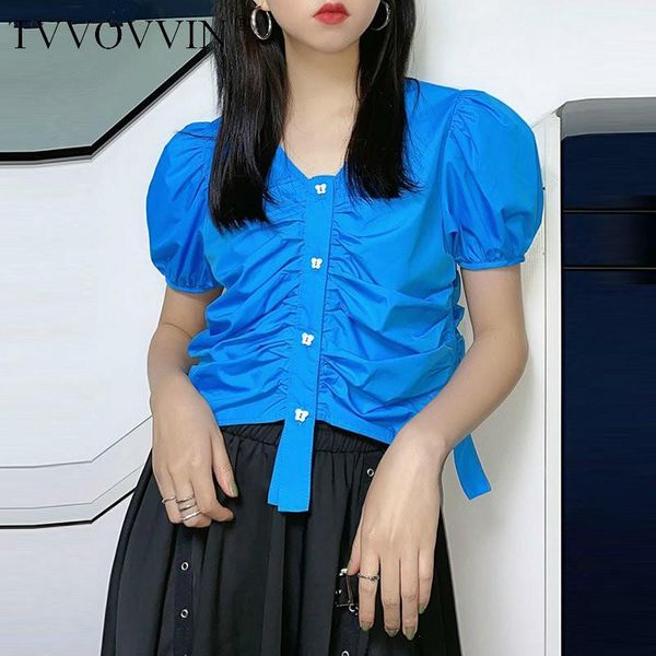 korea blue short pleated blouse women clothes 2020 summer new fashion loose casual v neck puff sleeve match all shirt dmy53151, White
korea blue short pleated blouse women clothes 2020 summer new fashion loose casual v neck puff sleeve match all shirt dmy53151, White
