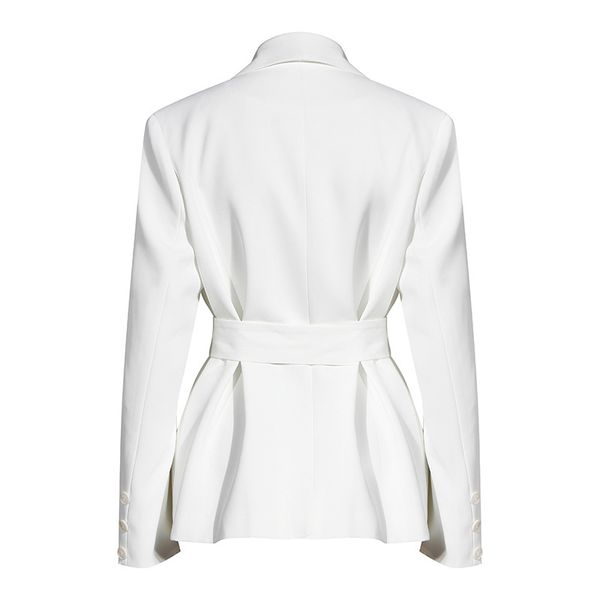 twotwinstyle casual white two piece set for women v neck long sleeve blazer high waist wide leg pants korean sets female 2020 q1217, Black;white
twotwinstyle casual white two piece set for women v neck long sleeve blazer high waist wide leg pants korean sets female 2020 q1217, Black;white
