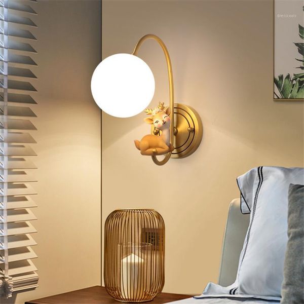 cartoon fawn glass wall lamps girl boy bedroom bedside lamp nordic cute room decoration lighting model room cloakroom wall light1
cartoon fawn glass wall lamps girl boy bedroom bedside lamp nordic cute room decoration lighting model room cloakroom wall light1