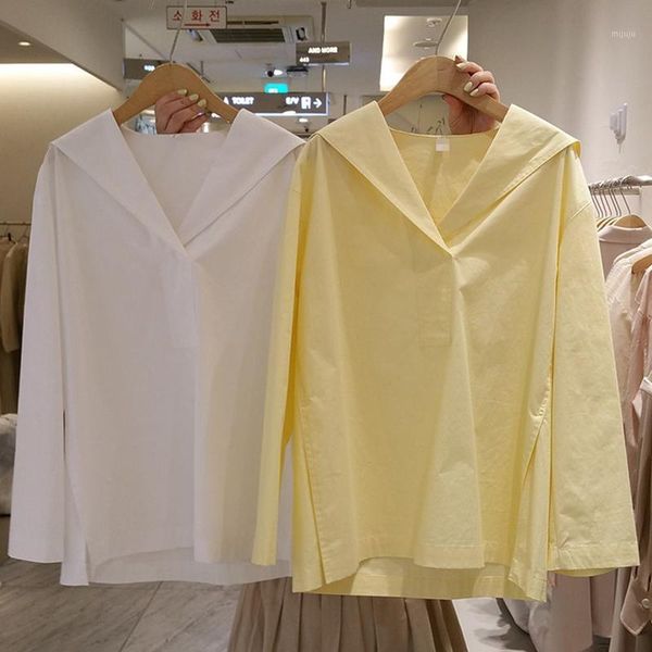 long sleeve v-neck dress women all-match casual simple solid color temperament pullover loose 7.5.201, White
long sleeve v-neck dress women all-match casual simple solid color temperament pullover loose 7.5.201, White