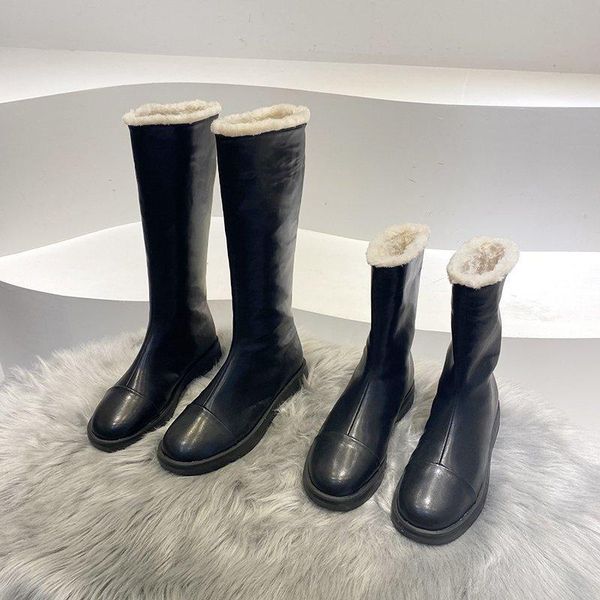 woman flat boots thigh high heels high winter footwear boots-women female shoes round toe low over-the-knee, Black
woman flat boots thigh high heels high winter footwear boots-women female shoes round toe low over-the-knee, Black