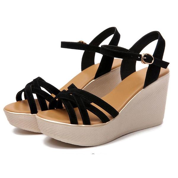 sandals peep toe wedge 2021 fashion women's summer beach shoes platform slippers for ladies office large size, Black
sandals peep toe wedge 2021 fashion women's summer beach shoes platform slippers for ladies office large size, Black