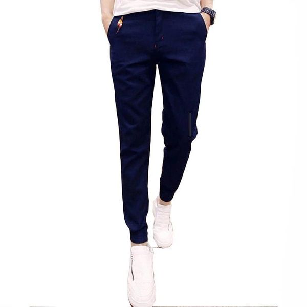 men's casual straight pants fashion pants plain khaki black large size 2020