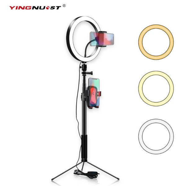 ring light 16/20/26cm pgraphy led selfie lighting dimmable for makeup video live studio with total 180cm tripod & usb plug
ring light 16/20/26cm pgraphy led selfie lighting dimmable for makeup video live studio with total 180cm tripod & usb plug