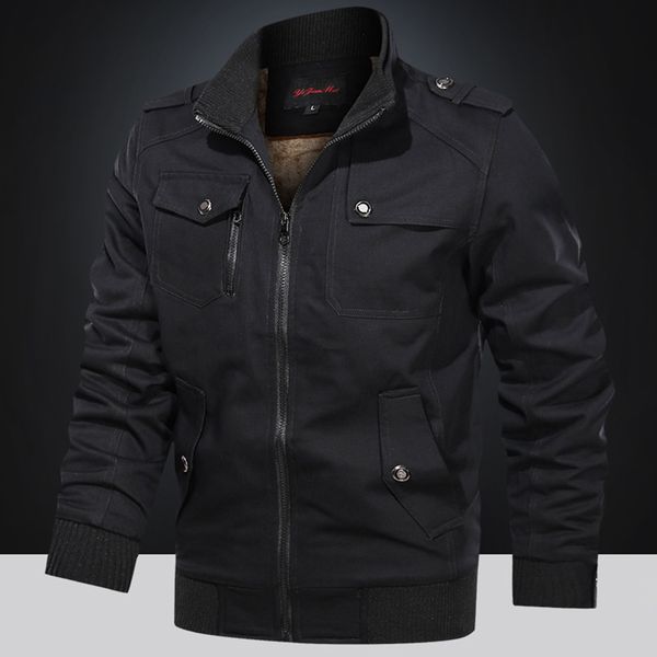 homens outono militar masculina cor slida ttico casual caminhoneiro jaqueta bombardeiro casaco de l cqui, Black
homens outono militar masculina cor slida ttico casual caminhoneiro jaqueta bombardeiro casaco de l cqui, Black