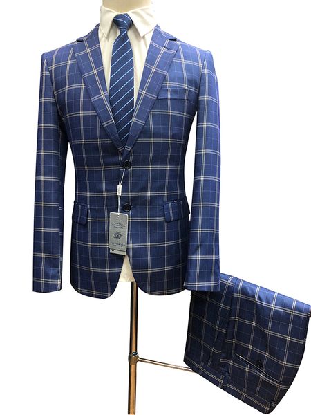 roettoni royalblue suit for men plaid slim fit 2pcs set wedding party dinner single-breasted masculino costume 2020 fashion new q1216, White;black
roettoni royalblue suit for men plaid slim fit 2pcs set wedding party dinner single-breasted masculino costume 2020 fashion new q1216, White;black