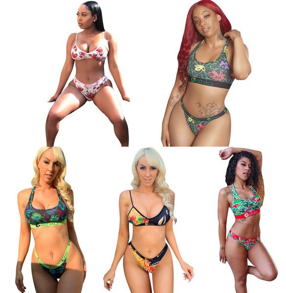 women triangl swimwear stitching letter two piece set printed swimsuit beachwear high summer bikini suit, White;black
women triangl swimwear stitching letter two piece set printed swimsuit beachwear high summer bikini suit, White;black