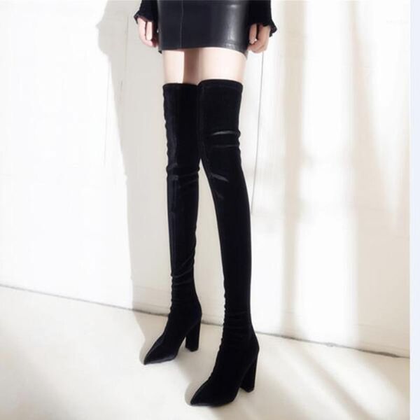 ins stylish square heel velvet shoes women boots black over the knee boots female autumn winter ladies thigh high1
ins stylish square heel velvet shoes women boots black over the knee boots female autumn winter ladies thigh high1