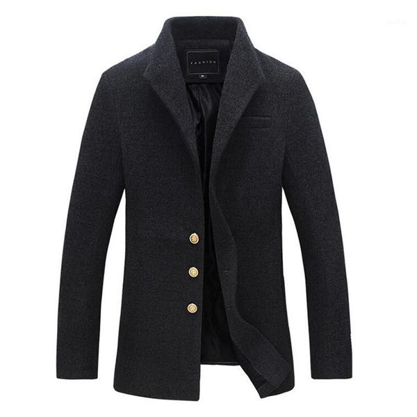 2019 autumn winter men casual coat thicken woolen trench coat business male solid classic overcoat medium long jackets 1, Black
2019 autumn winter men casual coat thicken woolen trench coat business male solid classic overcoat medium long jackets 1, Black