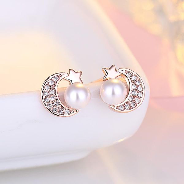 fashion rose gold silver color crescent shape pearl stud earrings anniversary earring for women party jewelry, Golden;silver
fashion rose gold silver color crescent shape pearl stud earrings anniversary earring for women party jewelry, Golden;silver
