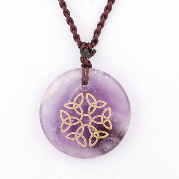 форма натурального кристаллического диска reiki election amulet ювелирные изделия engrave triqueta pattern мода подвеска аметист женское оча, Silver
форма натурального кристаллического диска reiki election amulet ювелирные изделия engrave triqueta pattern мода подвеска аметист женское оча, Silver