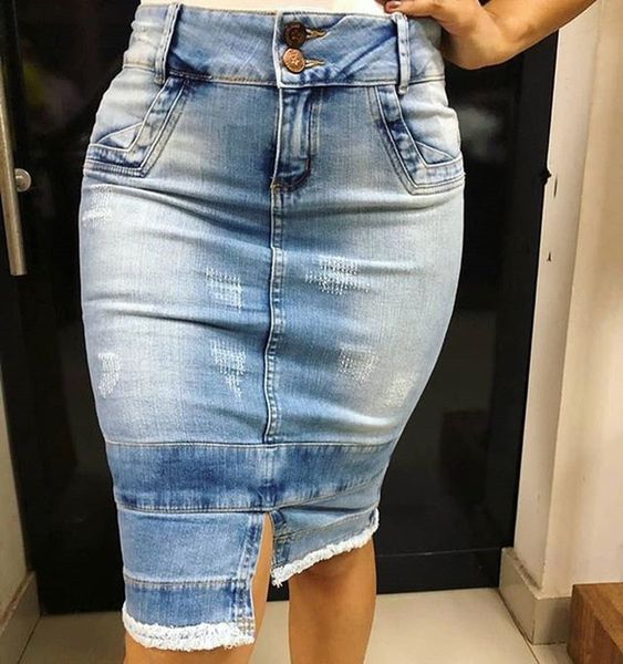 2021 new denim feminine casaul stretch washing knee skirt jeans plus size pure splited women's zg7g, Black
2021 new denim feminine casaul stretch washing knee skirt jeans plus size pure splited women's zg7g, Black