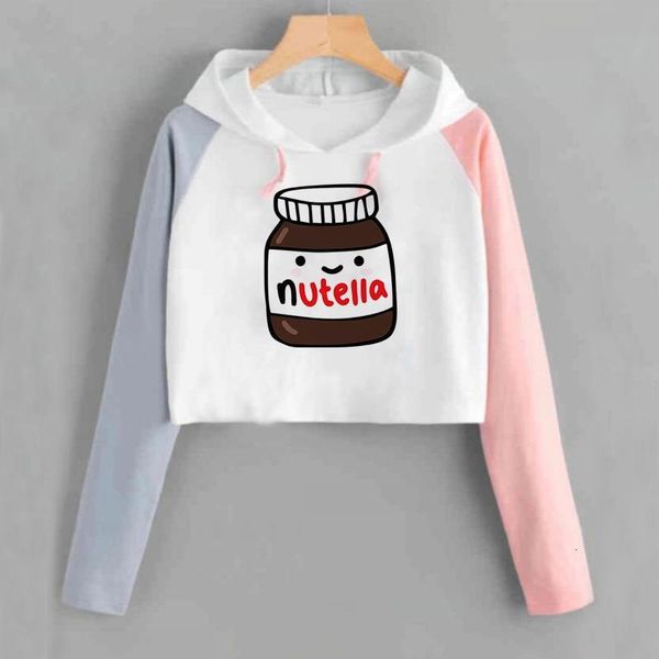 fashion spring autumn women crop hoodie with cap print nutella food sweatshirts funny gaphic hoody tracksuits sudadera, White
fashion spring autumn women crop hoodie with cap print nutella food sweatshirts funny gaphic hoody tracksuits sudadera, White