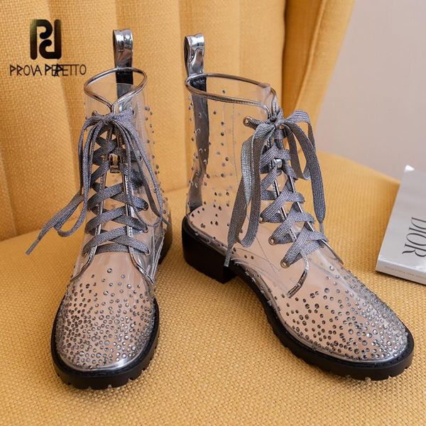 boots prova perfetto transparency ankle women cross-tied crystal shoes madam waterproof fashion rainshoes zapatillas mujer, Black
boots prova perfetto transparency ankle women cross-tied crystal shoes madam waterproof fashion rainshoes zapatillas mujer, Black