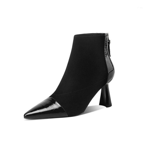 boots fashion est women's autumn ankle side zipper 2021 winter genuine leather high heels pumps working shoes woman1, Black
boots fashion est women's autumn ankle side zipper 2021 winter genuine leather high heels pumps working shoes woman1, Black