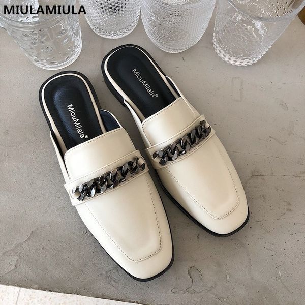 miulamiula brand designers spring luxury metal chain red heart embroidery leather slippers loafers mules flip flops 35-41 t200411, Black
miulamiula brand designers spring luxury metal chain red heart embroidery leather slippers loafers mules flip flops 35-41 t200411, Black
