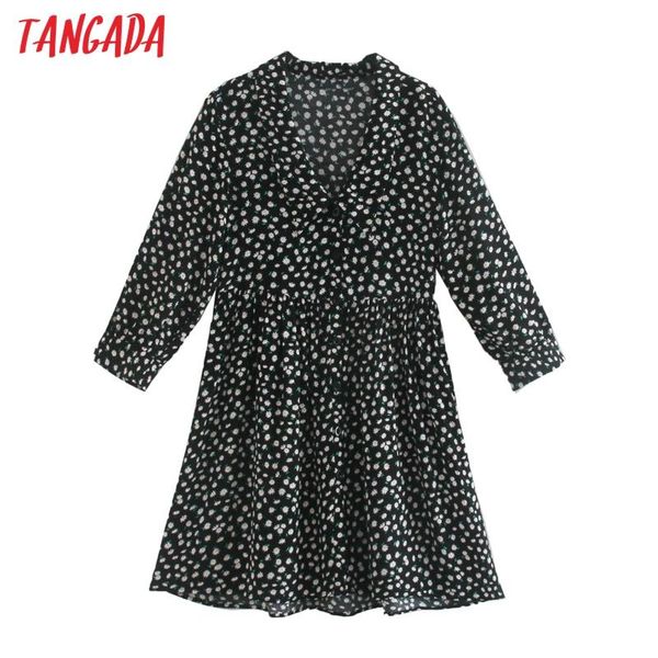 tangada fashion women floral print loose dress peter pan collar three quarter sleeve ladies short dress vestidos 3h685, Black;gray
tangada fashion women floral print loose dress peter pan collar three quarter sleeve ladies short dress vestidos 3h685, Black;gray