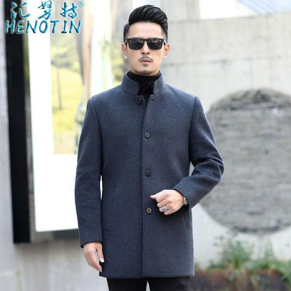 huinunt men's winter wear medium long woolen coat coat mink collar for warmth removal1, Black
huinunt men's winter wear medium long woolen coat coat mink collar for warmth removal1, Black