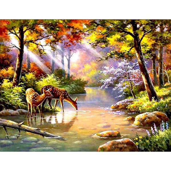 paintings full square/round drill 5d diy diamond painting "landscape deer" 3d embroidery cross stitch rhinestone home decor gift
paintings full square/round drill 5d diy diamond painting "landscape deer" 3d embroidery cross stitch rhinestone home decor gift