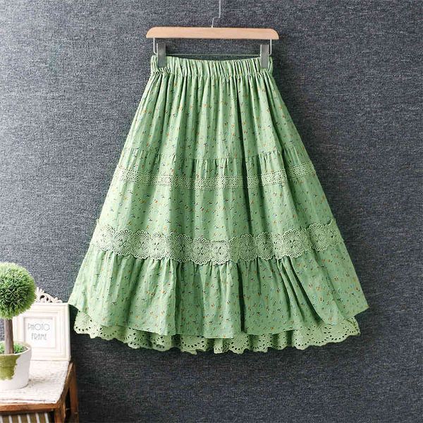skirts summer women's fresh elastic waist hollow embroidery lace flower spliced cotton floral skirt bwu0, Black
skirts summer women's fresh elastic waist hollow embroidery lace flower spliced cotton floral skirt bwu0, Black