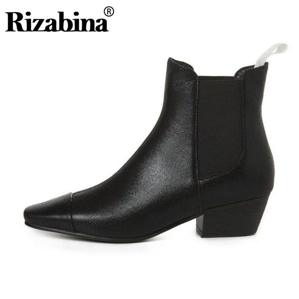 boots rizabina women fashion pointed toe ankle office work short shoes woman slip on botas size 33-40, Black
boots rizabina women fashion pointed toe ankle office work short shoes woman slip on botas size 33-40, Black