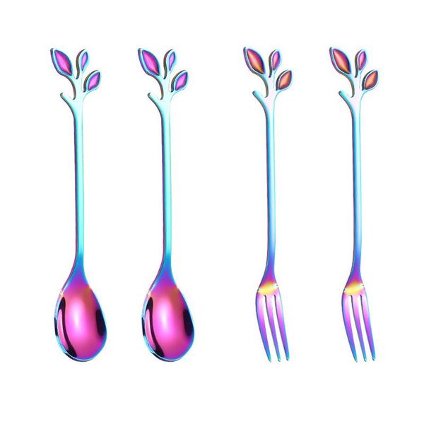 4pcs creative branch leaves spoon fork stainless steel coffee stirring spoon fruit fork teaspoon bar tableware h sqcnkm
4pcs creative branch leaves spoon fork stainless steel coffee stirring spoon fruit fork teaspoon bar tableware h sqcnkm
