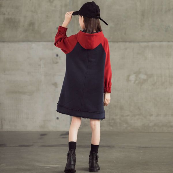 new girls' plush thickened drs 2020 winter high collar hooded contrast embroidery warm medium length skirt yilhkev5, Red;yellow
new girls' plush thickened drs 2020 winter high collar hooded contrast embroidery warm medium length skirt yilhkev5, Red;yellow