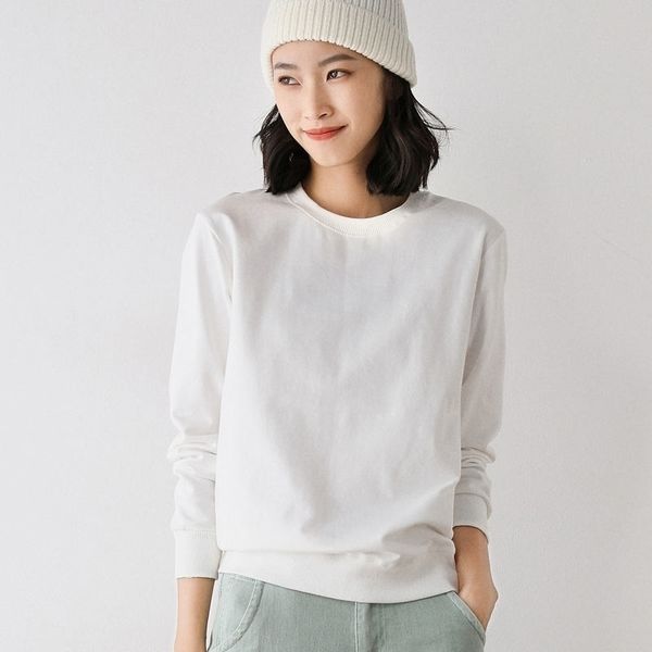 couple cotton sweater women spring fall women's loose white o-neck pullover solid color bottoming 201028, Black
couple cotton sweater women spring fall women's loose white o-neck pullover solid color bottoming 201028, Black