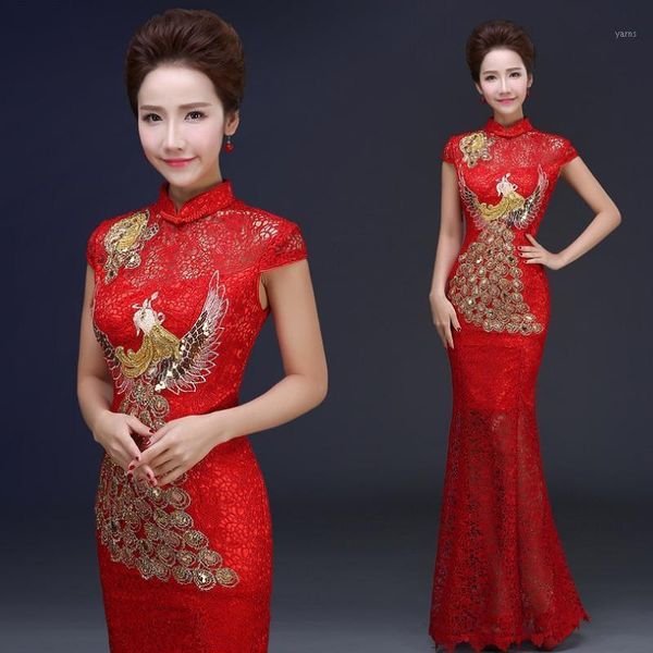 2020 new red women vintage cheongsam qipao lace fishtail long dress party gown chinese style evening dresses qi pao cne61881
2020 new red women vintage cheongsam qipao lace fishtail long dress party gown chinese style evening dresses qi pao cne61881