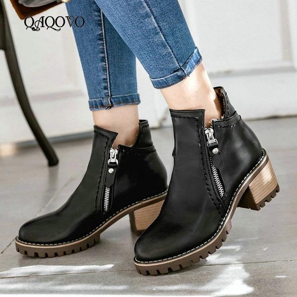 boots women ankle fashion zipper comfy round toe square heel shoes 2021 autumn winter black gray
boots women ankle fashion zipper comfy round toe square heel shoes 2021 autumn winter black gray
